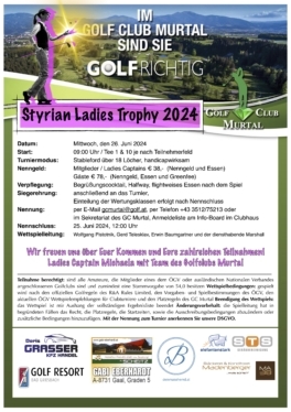 Ausschreibung Styrian Ladies Trophy 2024